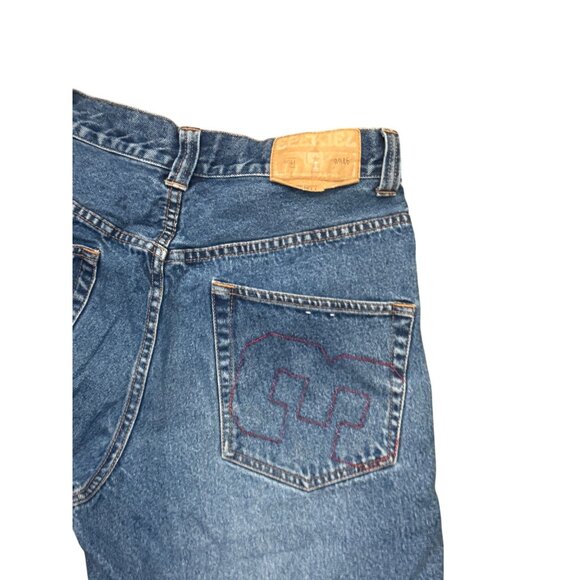 vintage Denim Mens Bermuda Shorts Size 30 Dark Wash Casual Style - Picture 5 of 5